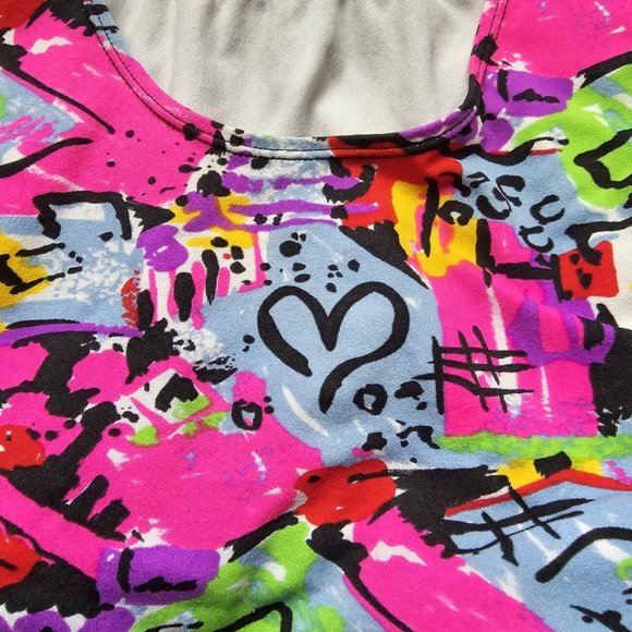 Vintage 80s 90s Jacques Moret Workout Leotard Dance Ballet Girls Medium 8-10 - Picture 2 of 9